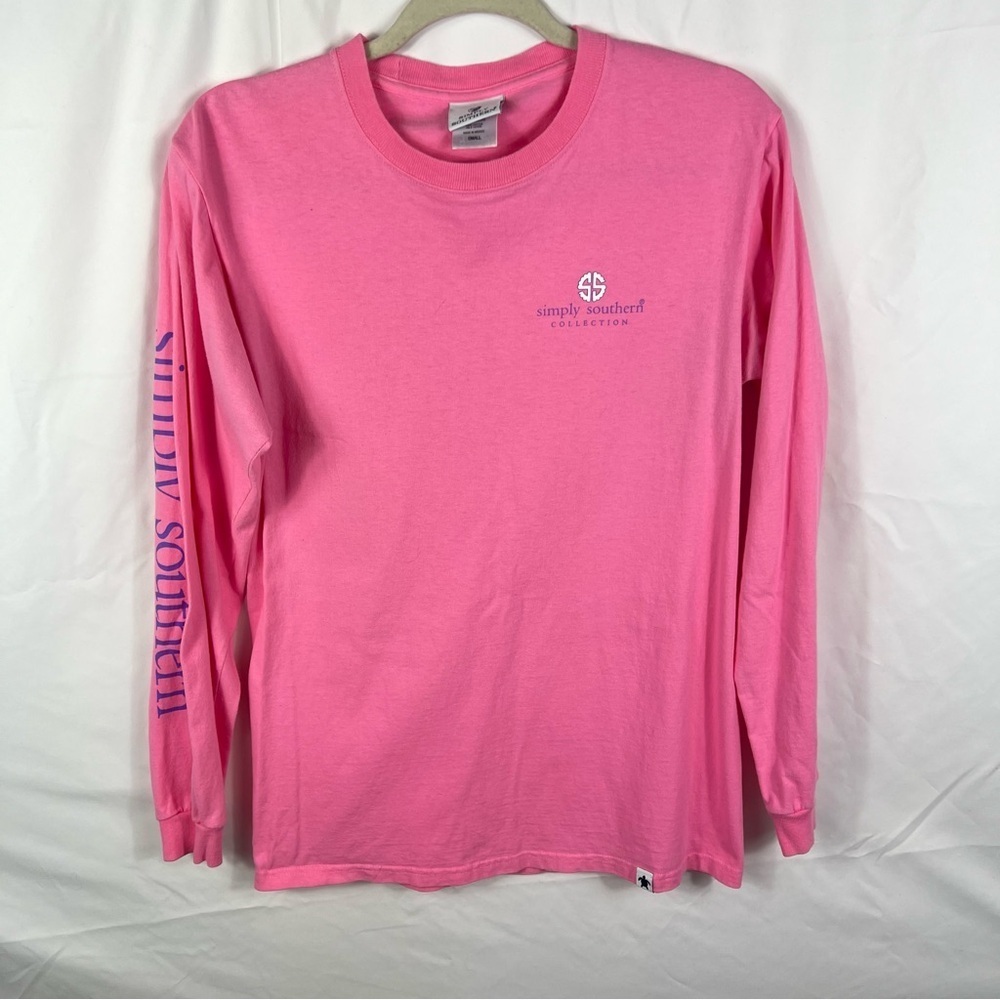 Simply Southern Women’s Pink Pineapple Shirt with Rhinestone Embellishments